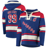 NHL Wayne Gretzky New York Rangers '47 Retired Player Name & Number Lacer Pullover Hoodie