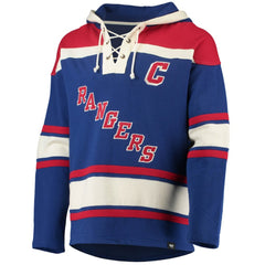 NHL Mark Messier New York Rangers '47 Retired Player Name & Number Lacer Pullover Hoodie
