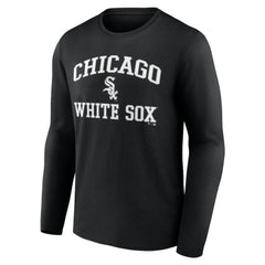 Men's Black Chicago White Sox Team Heart & Soul Long Sleeve T-Shirt