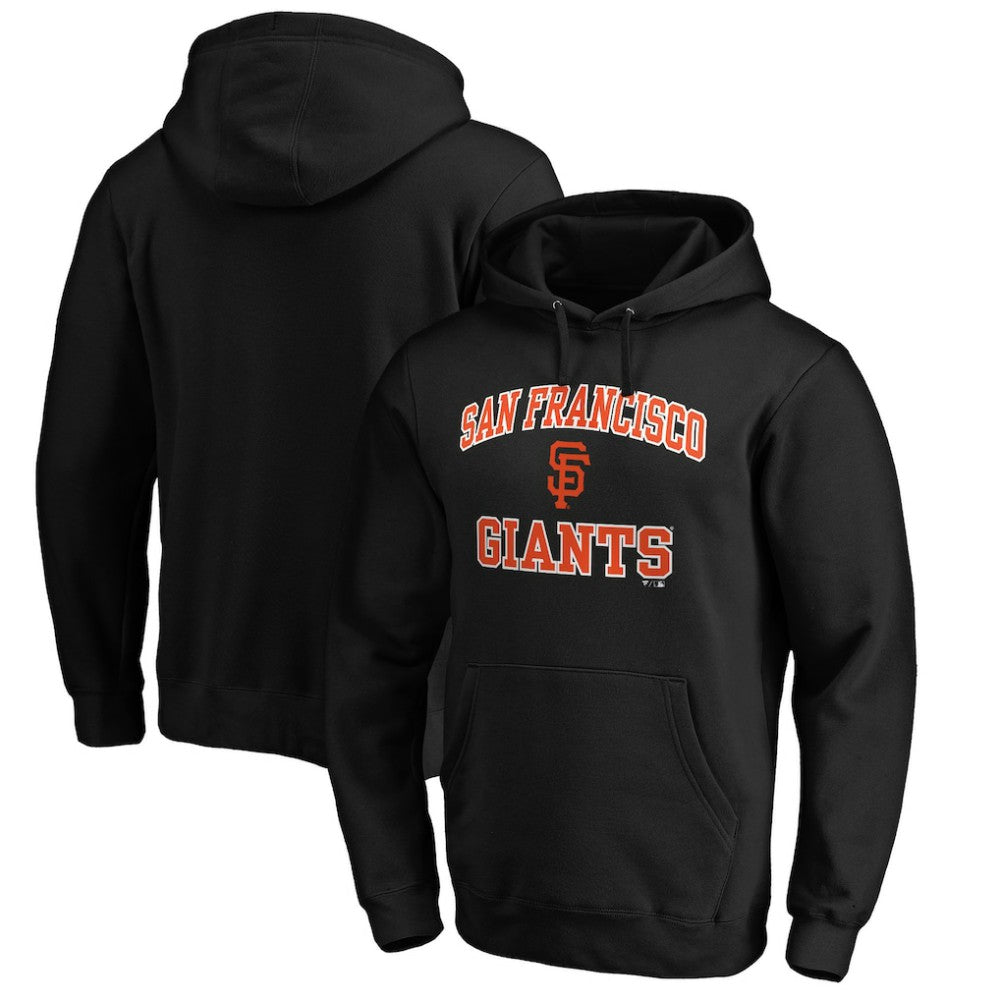 Black San Francisco Giants Heart & Soul Pullover Hoodie
