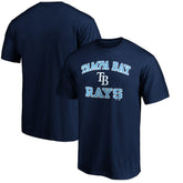 Navy Tampa Bay Rays Fanatics MTO Label Heart & Soul T-Shirt