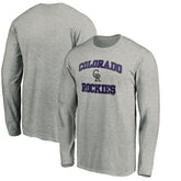 Heathered Gray Colorado Rockies Team Heart & Soul Long Sleeve T-Shirt