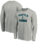 Heathered Gray Seattle Mariners Team Heart & Soul Long Sleeve T-Shirt