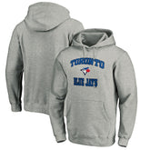 Heather Gray Toronto Blue Jays Fanatics MTO Label Heart & Soul Pullover Hoodie