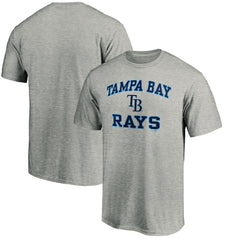 Heather Gray Tampa Bay Rays Fanatics MTO Label Heart & Soul T-Shirt