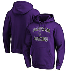 Purple Colorado Rockies Heart & Soul Pullover Hoodie