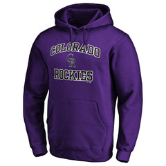 Purple Colorado Rockies Heart & Soul Pullover Hoodie