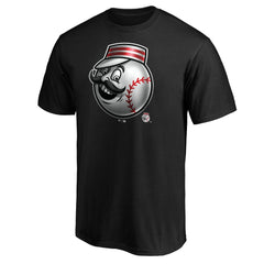 Black Cincinnati Reds Midnight Mascot T-Shirt