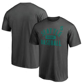 Charcoal Seattle Mariners Iconic Primary Pill T-Shirt