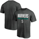 Charcoal Seattle Mariners Win Stripe Logo T-Shirt