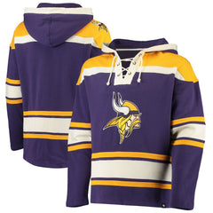 '47 Lacer V-Neck Pullover Hoodie - Minnesota Vikings Hoodies