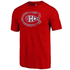 NHL Montreal Canadiens Distressed Tri-Blend T-Shirt