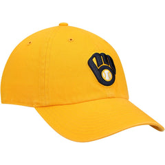 Gold Milwaukee Brewers '47 Clean Up Adjustable Hat