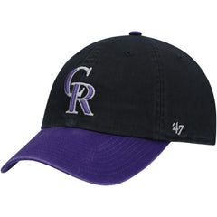 Black Colorado Rockies '47 Clean Up Adjustable Hat