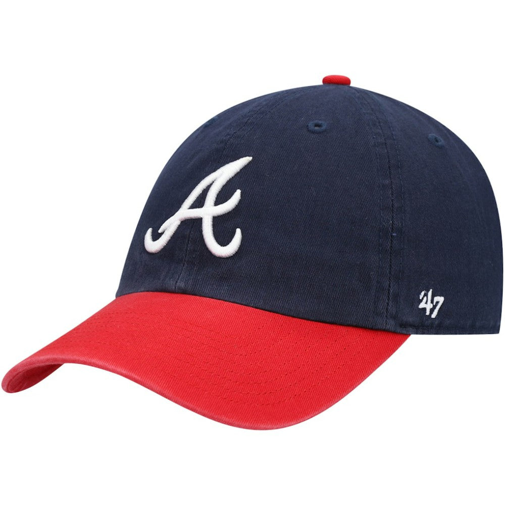 Navy Atlanta Braves '47 Clean Up Adjustable Hat