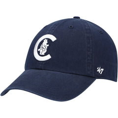Navy Chicago Cubs '47 C Bear Logo Cooperstown Collection Clean Up Adjustable Hat