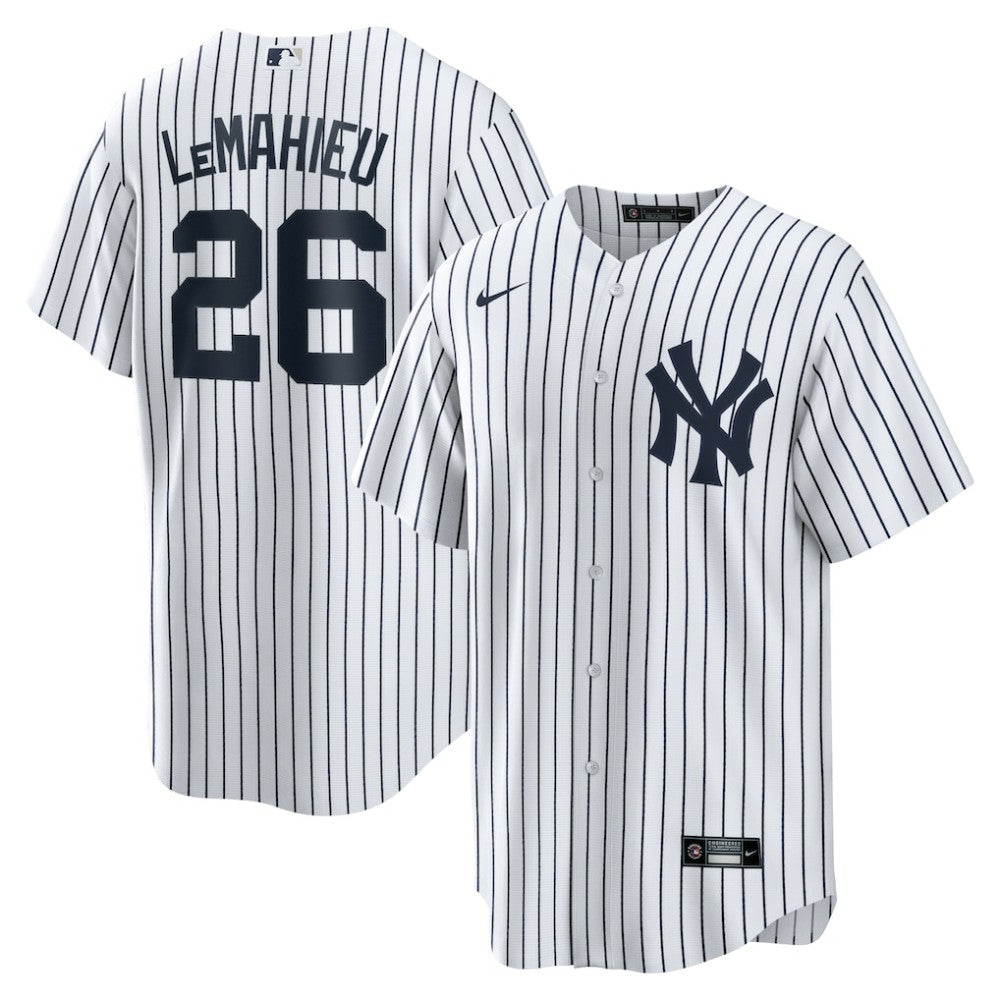 White DJ LeMahieu New York Yankees Nike Home Replica Jersey