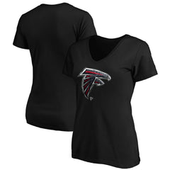 Women's Midnight Mascot Logo V-Neck T-Shirt - Atlanta Falcons T-shirts