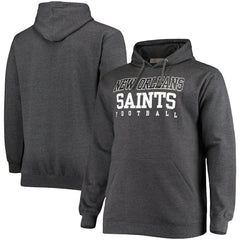 Big & Tall Practice Pullover Hoodie - New Orleans Saints Hoodies
