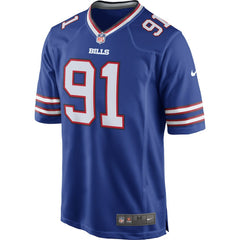 Ed Oliver Team Game Player Jersey - Buffalo Bills Jerseys