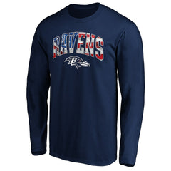 Banner Wave Long Sleeve T-Shirt - Baltimore Ravens T-shirts