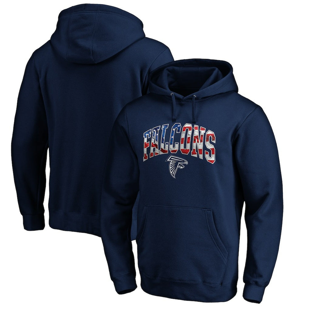 Banner Wave Fitted Pullover Hoodie - Atlanta Falcons Hoodies