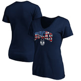 Milwaukee Bucks Women's Banner Wave V-Neck T-Shirt