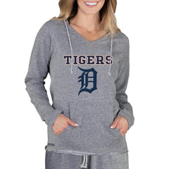 Gray Detroit Tigers Concepts Sport Women's Mainstream Terry Long Sleeve Hoodie Top