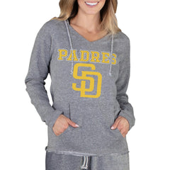 Gray San Diego Padres Concepts Sport Women's Mainstream Terry Long Sleeve Hoodie Top