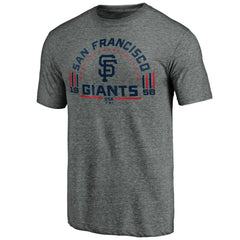 Gray San Francisco Giants Team Freedom Tri-Blend T-Shirt