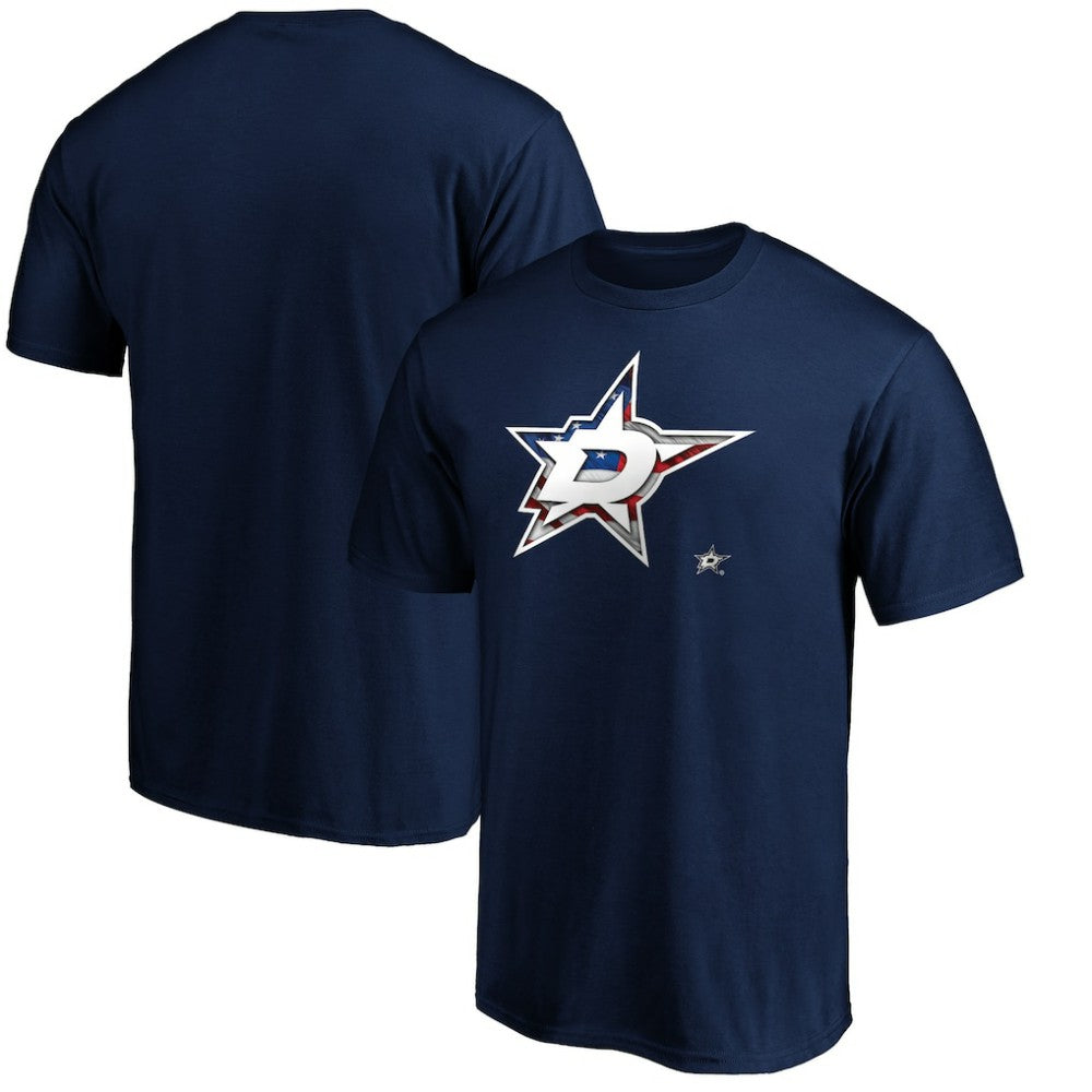 NHL Dallas Stars Banner Wave Logo T-Shirt