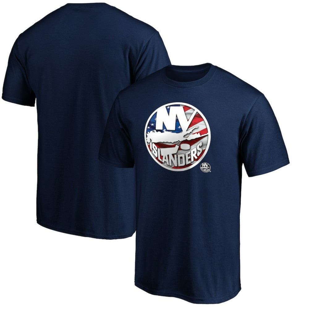 NHL New York Islanders Banner Wave Logo T-Shirt