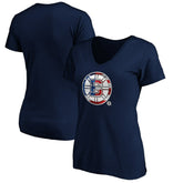 NHL Boston Bruins Women's Banner Wave Logo V-Neck T-Shirt T-Shirt
