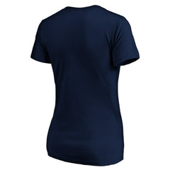 NHL Dallas Stars Women's Banner Wave Logo V-Neck T-Shirt T-Shirt