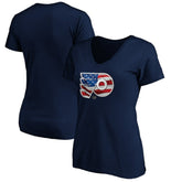 NHL Philadelphia Flyers Women's Banner Wave Logo V-Neck T-Shirt T-Shirt