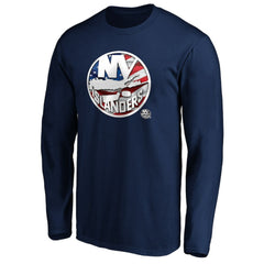 NHL New York Islanders Banner Wave Logo Long Sleeve T-Shirt