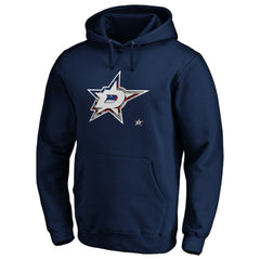 NHL Dallas Stars Banner Wave Logo Pullover Hoodie