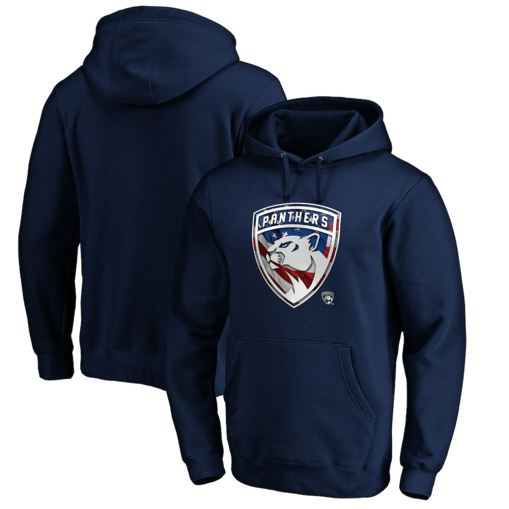 NHL Florida Panthers Banner Wave Logo Pullover Hoodie