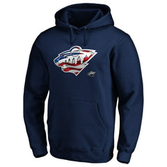 NHL Minnesota Wild Banner Wave Logo Pullover Hoodie