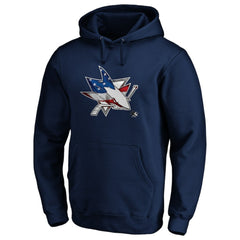 NHL San Jose Sharks Banner Wave Logo Pullover Hoodie