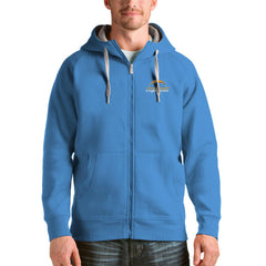 Antigua Victory Full-Zip Hoodie - Los Angeles Chargers Hoodies