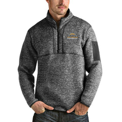 Antigua Fortune Quarter-Zip Pullover Jacket - Los Angeles Chargers Pullover