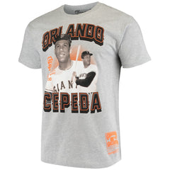 Gray Orlando Cepeda San Francisco Giants Mitchell & Ness Name & Number T-Shirt