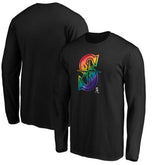 Black Seattle Mariners Team Pride Logo Long Sleeve T-Shirt