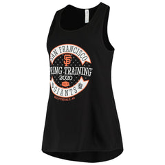 Black San Francisco Giants Soft as a Grape Women's 2020 Spring Training Circle Tank Top