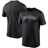 Black Colorado Rockies Nike Wordmark Legend Performance T-Shirt