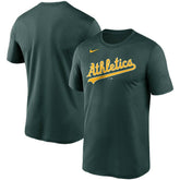 Green Athletics Nike Wordmark Legend Performance T-Shirt