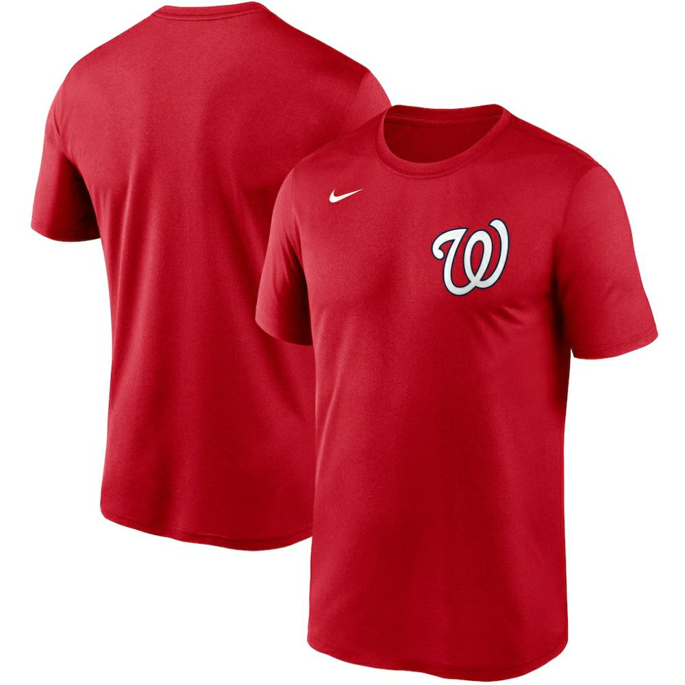 Red Washington Nationals Nike Wordmark Legend Performance T-Shirt