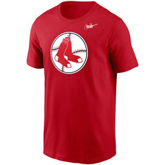 Red Boston Red Sox Nike Cooperstown Collection Logo T-Shirt