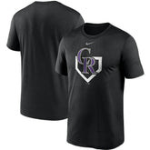 Black Colorado Rockies Nike Icon Legend Performance T-Shirt